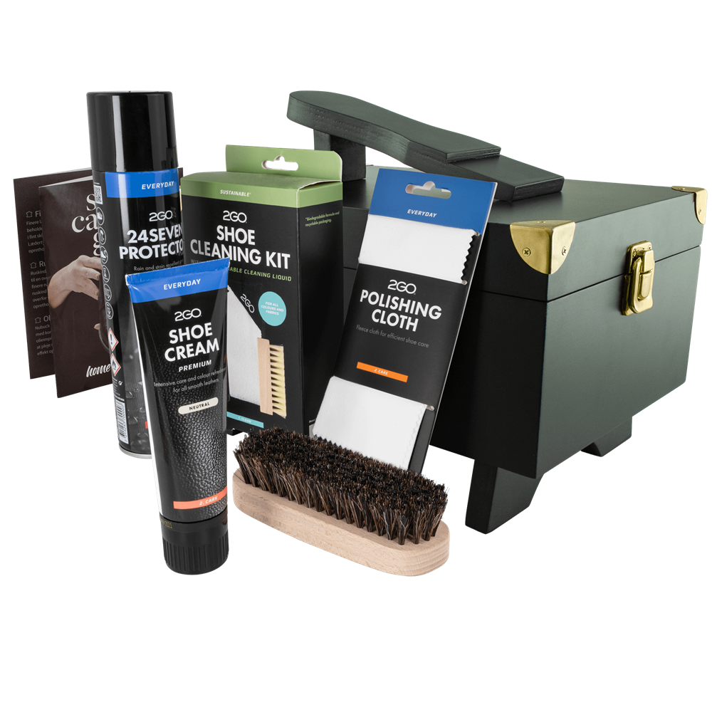 2GO Shoe Care Box Brown