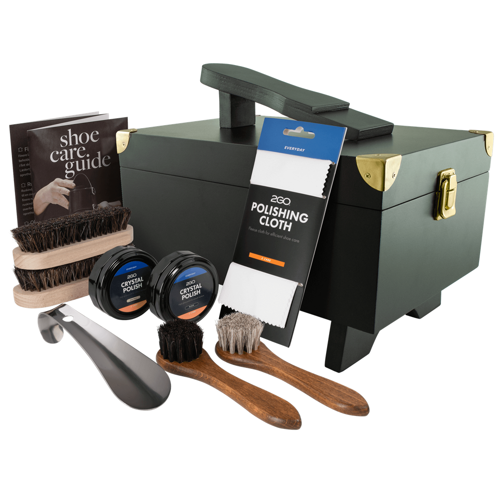 2GO Shoe Polish Box Brown